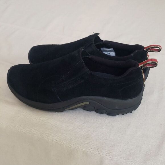 Merrell Shoe Mens 10.5 Black Suede Slip-On Loafers Jungle Moccasin main image 4